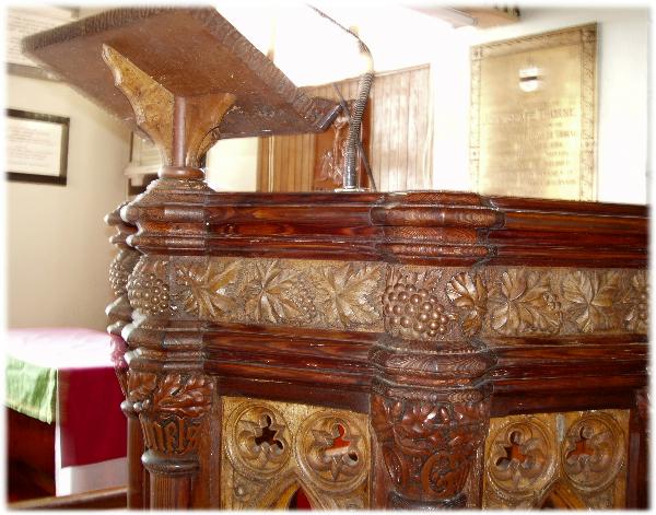 Reunion-Barbados Anglican Church Pulpit-1