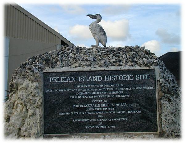 Reunion-Barbados Pelican Island Statue-1